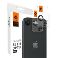 Spigen Glass tR EZ Fit Optik Pro 2 Pack, black - iPhone 16e