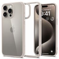 Spigen Ultra Hybrid, natural titanium - iPhone 15 Pro Max