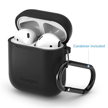 Spigen Silicone case, black - AirPods 1/2019