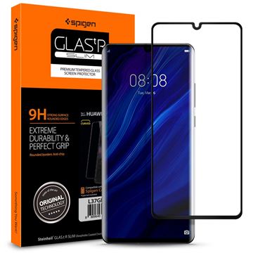 Spigen Glas.tR Curved, black - Huawei P30 Pro