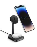 Spigen ArcField MagFit Dual Wireless Charger (MagSafe/iPhone/AirPods 7.5W/5W) PF2100, black
