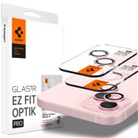 Spigen Glass tR EZ Fit Optik Pro 2 Pack, pink - iPhone 15/15 Plus/14/14 Plus