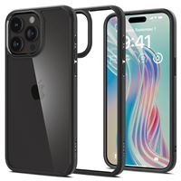 Spigen Ultra Hybrid, matte black - iPhone 15 Pro Max