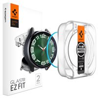 Spigen Glass tR EZ Fit 2 Pack - Samsung Galaxy Watch6 Classic 47mm