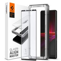 Spigen Glass tR AlignMaster FC, black - Sony Xperia 1 III