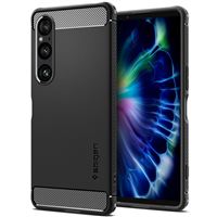 Spigen Rugged Armor, matte black - Sony Xperia 1 VI