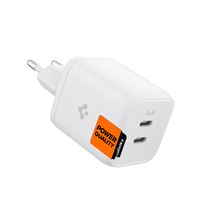 Spigen ArcStation Wall Charger PE2106, white (GaN / 2-Port / Total 65W / USB-C PD 65W / PPS 65W)