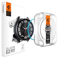 Spigen Glass tR EZ Fit 2 Pack - Samsung Galaxy Watch6 Classic 43mm