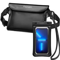 Spigen Aqua Shield WaterProof Floating Case + WaterProof Waist Bag A621 Set, black