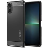 Spigen Rugged Armor, matte black - Sony Xperia 5V