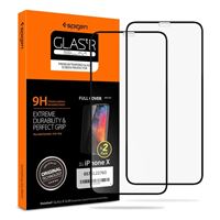 Spigen Glass FC 2 Pack, black - iPhone 11 Pro/XS/X