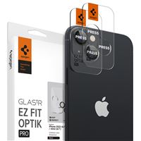 Spigen Glass EZ Fit Optik Pro 2 Pack, black - iPhone 15/15 Plus/14/14 Plus