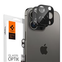 Spigen Glass Optik 2 Pack, black - iPhone 15 Pro/15 Pro Max/14 Pro/14 Pro Max
