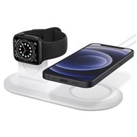 Spigen MagSafe Charger & Apple Watch stand 2in1 MagSafe Duo, white