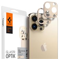 Spigen tR Optik 2 Pack, gold - iPhone 13 Pro/13 Pro Max