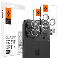 Spigen Glass tR EZ Fit Optik Pro 2 Pack, crystal clear - iPhone 15 Pro/15 Pro Max/14 Pro/14 Pro Max
