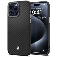 Spigen Enzo Aramid, matte black - iPhone 15 Pro